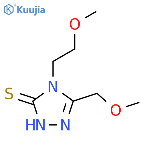 4-(2-methoxyethyl)-5-(methoxymethyl)-4H-1,2,4-triazole-3-thiol structure