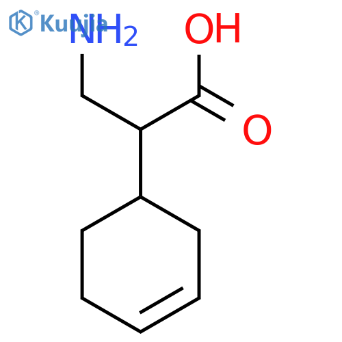 3-amino-2-(cyclohex-3-en-1-yl)propanoic acid structure