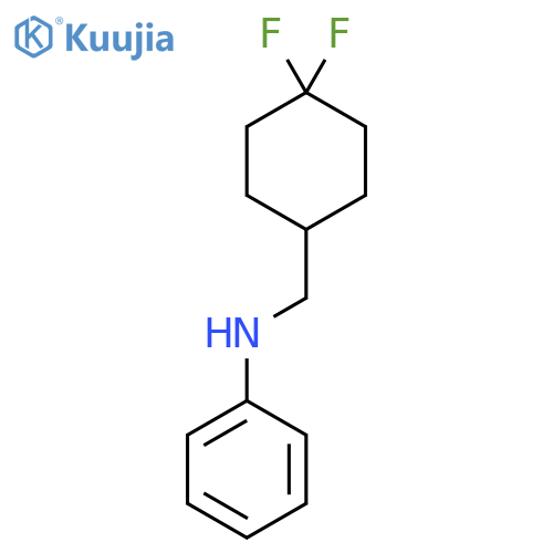 N-[(4,4-difluorocyclohexyl)methyl]aniline structure