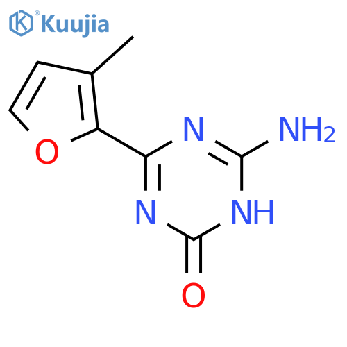 1,3,5-Triazin-2(1H)-one, 6-amino-4-(3-methyl-2-furanyl)- structure