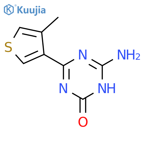 1,3,5-Triazin-2(1H)-one, 6-amino-4-(4-methyl-3-thienyl)- structure