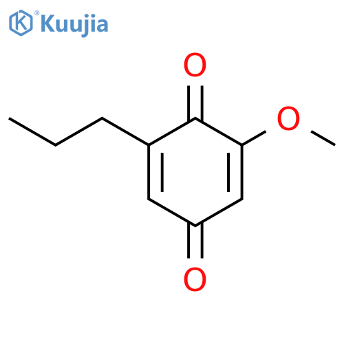 2,5-Cyclohexadiene-1,4-dione,2-methoxy-6-propyl- structure