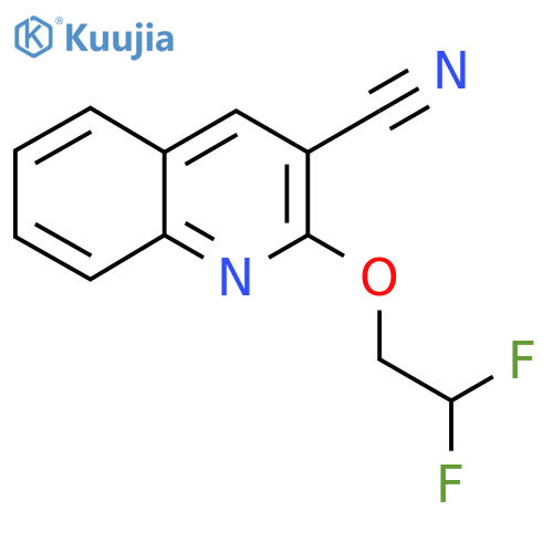 2-(2,2-Difluoroethoxy)quinoline-3-carbonitrile structure