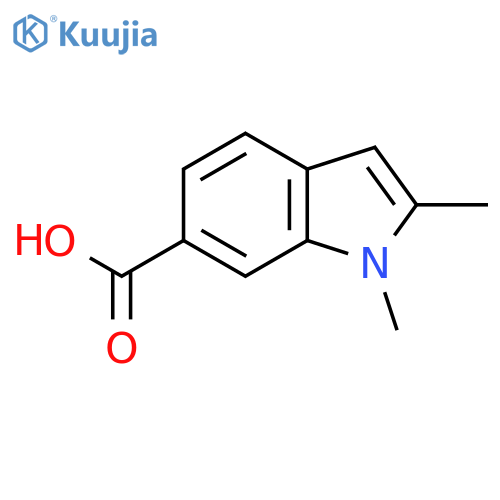1,2-Dimethyl-1H-indole-6-carboxylic acid structure