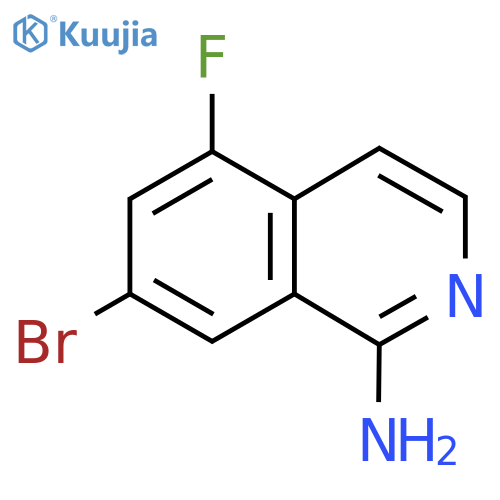 7-Bromo-5-fluoroisoquinolin-1-amine structure