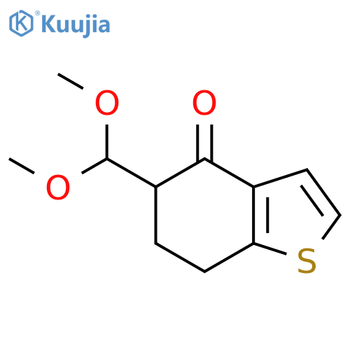 5-(dimethoxymethyl)-4,5,6,7-tetrahydro-1-benzothiophen-4-one structure