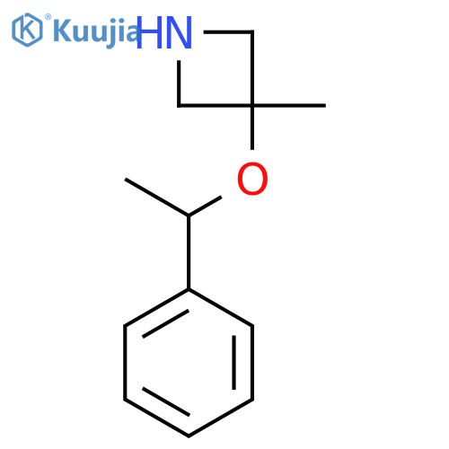 3-methyl-3-(1-phenylethoxy)azetidine structure