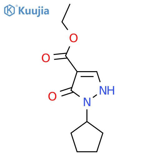 Ethyl 1-cyclopentyl-5-hydroxy-1H-pyrazole-4-carboxylate structure
