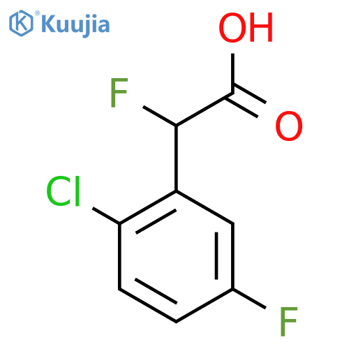 2-(2-Chloro-5-fluorophenyl)-2-fluoroacetic acid structure