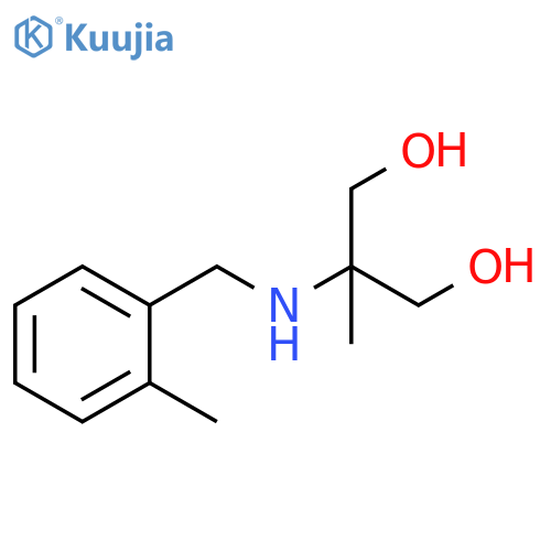 2-methyl-2-{(2-methylphenyl)methylamino}propane-1,3-diol structure