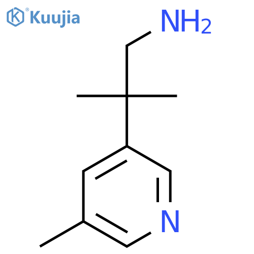 2-methyl-2-(5-methylpyridin-3-yl)propan-1-amine structure