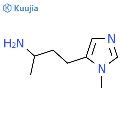 4-(1-methyl-1H-imidazol-5-yl)butan-2-amine structure