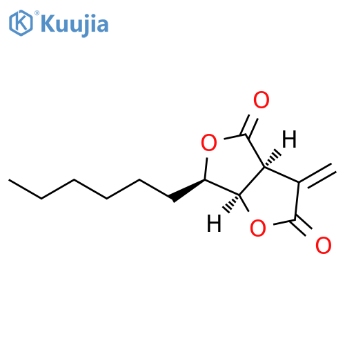 Furo[3,4-b]furan-2,4-dione,6-hexyltetrahydro-3-methylene-, (3aS,6R,6aR)- structure