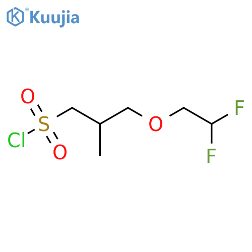 3-(2,2-difluoroethoxy)-2-methylpropane-1-sulfonyl chloride structure