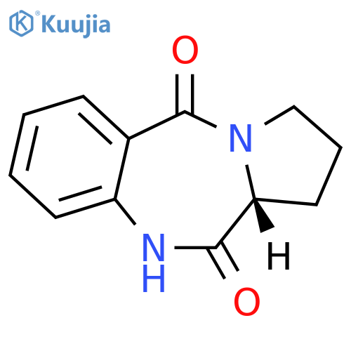 1H-Pyrrolo[2,1-c][1,4]benzodiazepine-5,11(10H,11aH)-dione, 2,3-dihydro-, (11aR)- structure