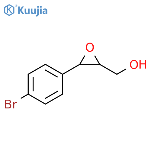 3-(4-bromophenyl)oxiran-2-ylmethanol structure