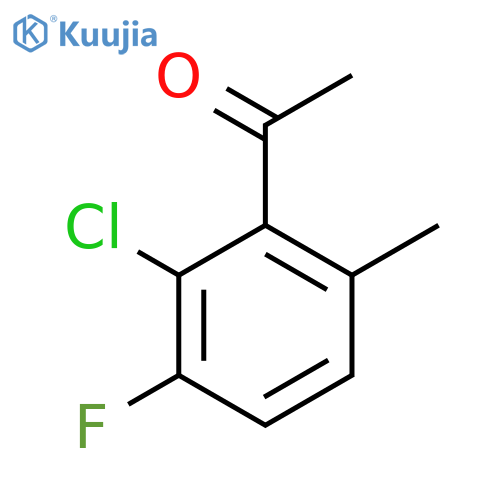 2'-Chloro-3'-fluoro-6'-methylacetophenone structure