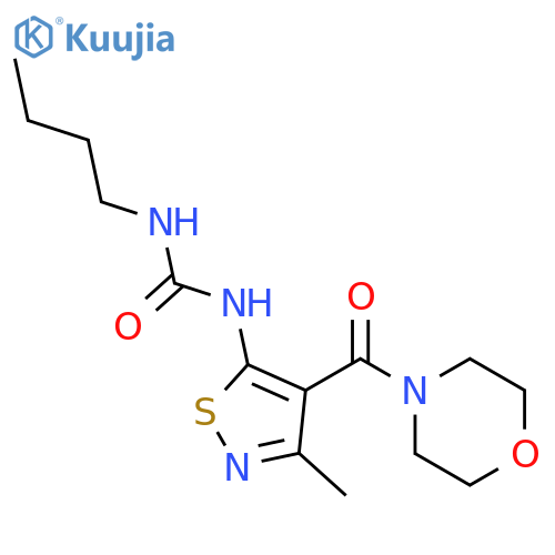 Urea,N-butyl-N'-[3-methyl-4-(4-morpholinylcarbonyl)-5-isothiazolyl]- structure