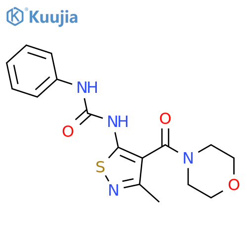Urea,N-[3-methyl-4-(4-morpholinylcarbonyl)-5-isothiazolyl]-N'-phenyl- structure