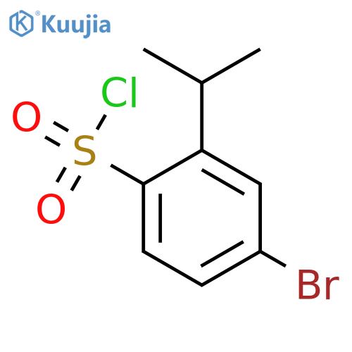 4-bromo-2-(propan-2-yl)benzene-1-sulfonyl chloride structure