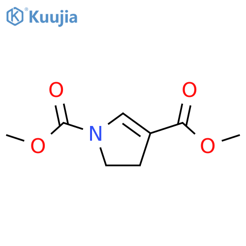 1H-Pyrrole-1,3-dicarboxylicacid, 4,5-dihydro-, 1,3-dimethyl ester structure