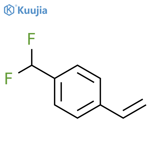 1-(difluoromethyl)-4-ethenylbenzene structure
