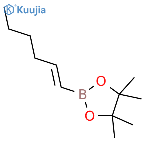 1,3,2-Dioxaborolane,2-(1-hexen-1-yl)-4,4,5,5-tetramethyl- structure