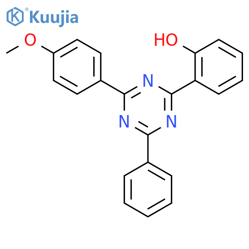 Phenol,2-[4-(4-methoxyphenyl)-6-phenyl-1,3,5-triazin-2-yl]- structure