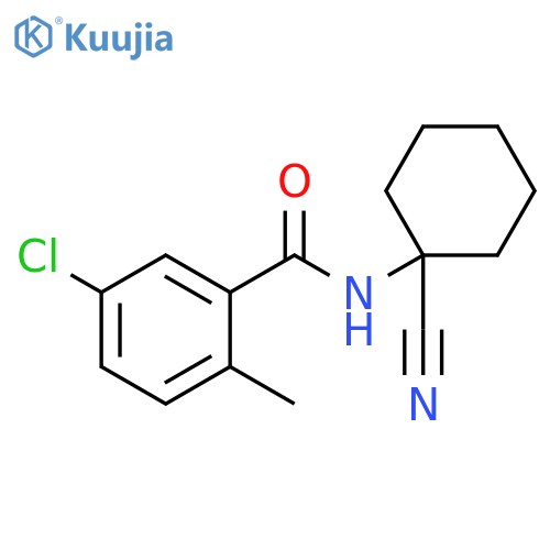 5-Chloro-N-(1-cyanocyclohexyl)-2-methylbenzamide structure