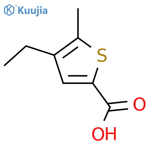 4-ethyl-5-methylthiophene-2-carboxylic acid structure