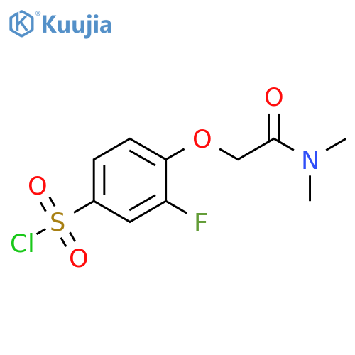 4-Dimethylcarbamoylmethoxy-3-fluoro-benzenesulfonyl chloride structure