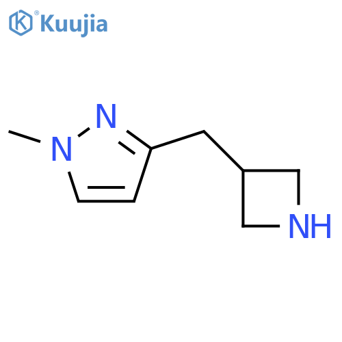 1H-Pyrazole, 3-(3-azetidinylmethyl)-1-methyl- structure