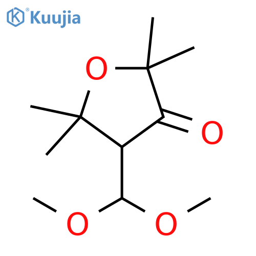 4-(dimethoxymethyl)-2,2,5,5-tetramethyloxolan-3-one structure