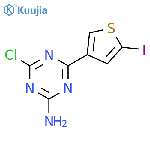 1,3,5-Triazin-2-amine, 4-chloro-6-(5-iodo-3-thienyl)- structure