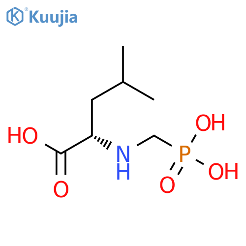 L-Leucine, N-(phosphonomethyl)- structure
