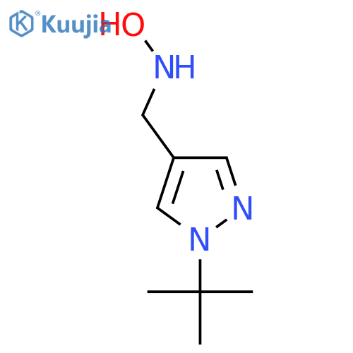 N-(1-tert-butyl-1H-pyrazol-4-yl)methylhydroxylamine structure