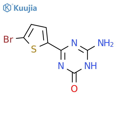 1,3,5-Triazin-2(1H)-one, 6-amino-4-(5-bromo-2-thienyl)- structure