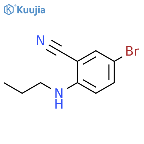 Benzonitrile, 5-bromo-2-(propylamino)- structure