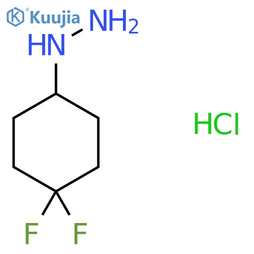 (4,4-Difluorocyclohexyl)hydrazine hydrochloride structure