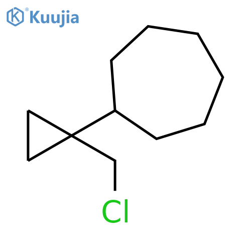 Cycloheptane, [1-(chloromethyl)cyclopropyl]- structure