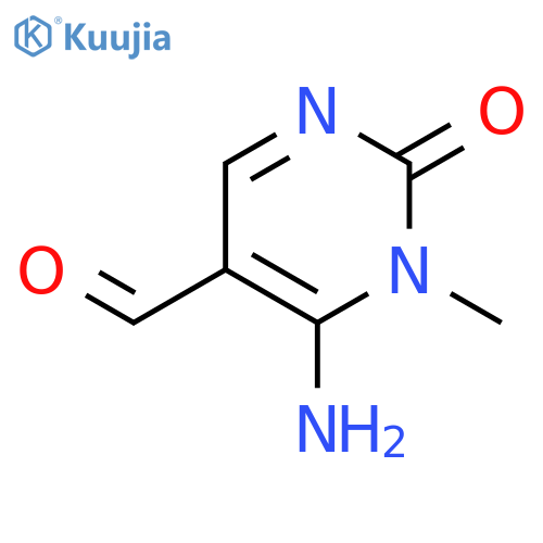 5-Pyrimidinecarboxaldehyde,6-amino-1,2-dihydro-1-methyl-2-oxo- structure