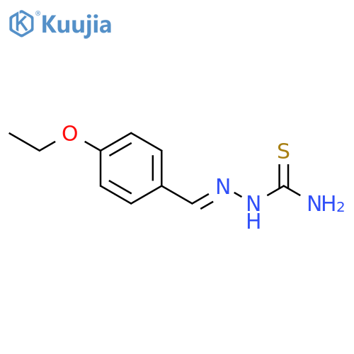 [(E)-[(4-ethoxyphenyl)methylidene]amino]thiourea structure