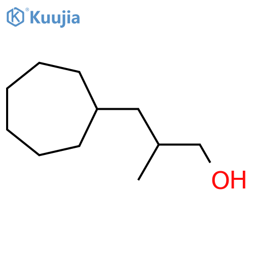 3-Cycloheptyl-2-methylpropan-1-ol structure