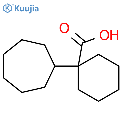 1-cycloheptylcyclohexane-1-carboxylic acid structure