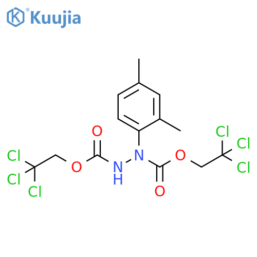 1,2-Hydrazinedicarboxylic acid, 1-(2,4-dimethylphenyl)-, 1,2-bis(2,2,2-trichloroethyl) ester structure