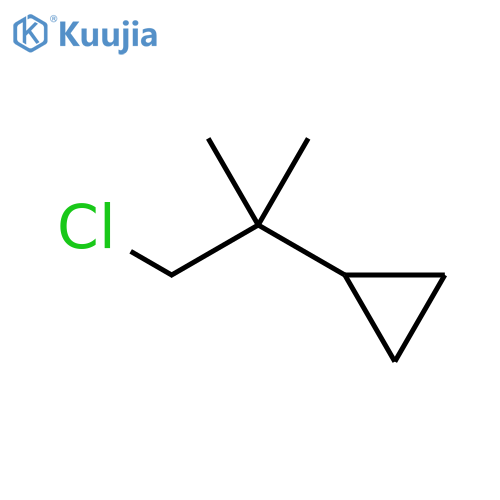 Cyclopropane, (2-chloro-1,1-dimethylethyl)- structure