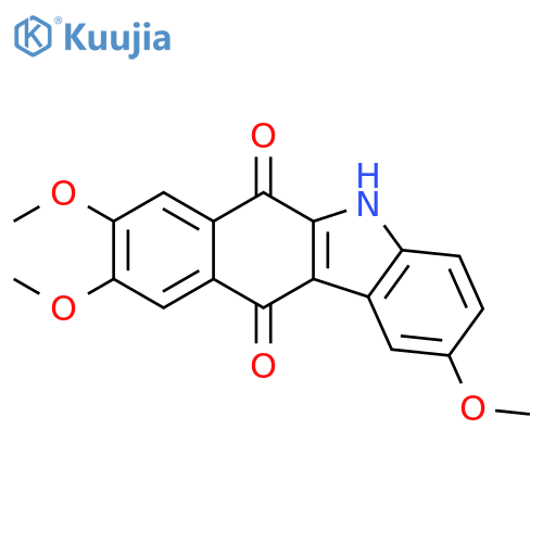 5H-Benzo[b]carbazole-6,11-dione, 2,8,9-trimethoxy- structure