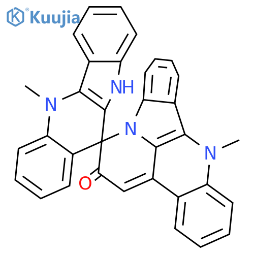 Spiro[2H-benzo[2,3]pyrrolizino[1,7-bc][1]benzazepine-1(8H),11'-[11H]quindolin]-2-one,5',10'-dihydro-5',8-dimethyl- (9CI) structure