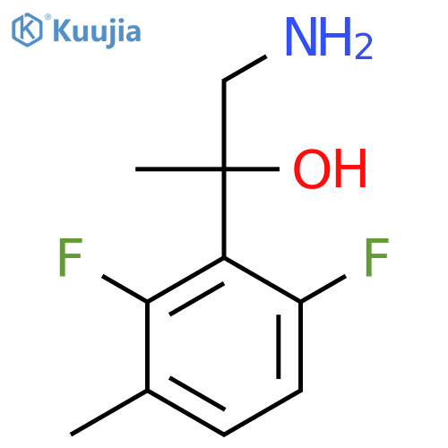 1-amino-2-(2,6-difluoro-3-methylphenyl)propan-2-ol structure
