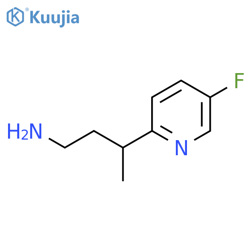 3-(5-fluoropyridin-2-yl)butan-1-amine structure